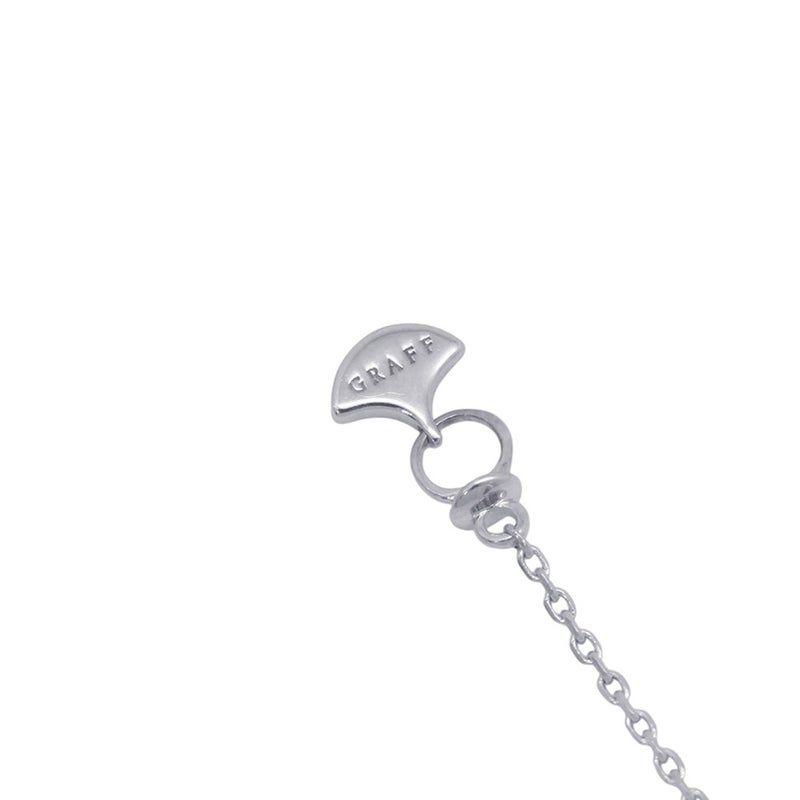 グラフ ネックレス ミニ バタフライ シルエット ダイヤモンド ペンダント ダイヤ 計約0.15ct K18WGホワイトゴールド GP56081