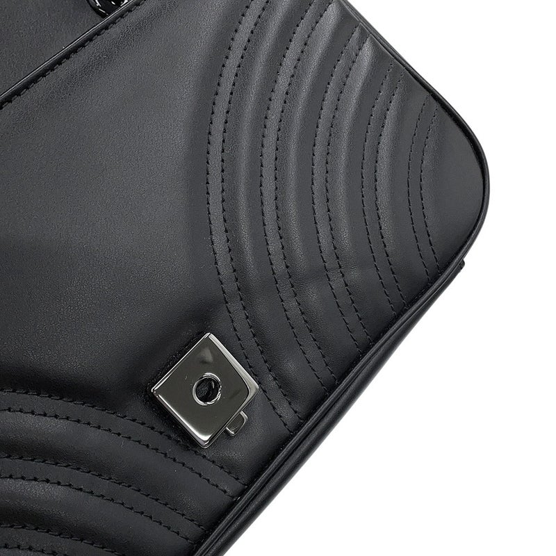 グッチ チェーンショルダーバッグ GGマーモント キルティング スモール レザー 443497 GUCCI 黒