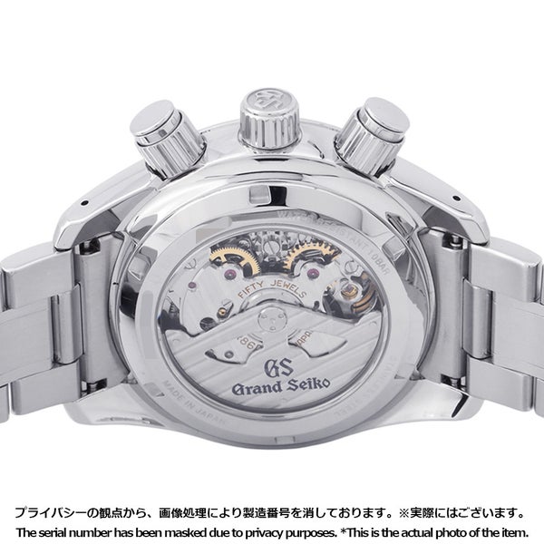 セイコー グランドセイコー スプリングドライブ クロノグラフ GMT SBGC201 SEIKO 腕時計 シルバー文字盤