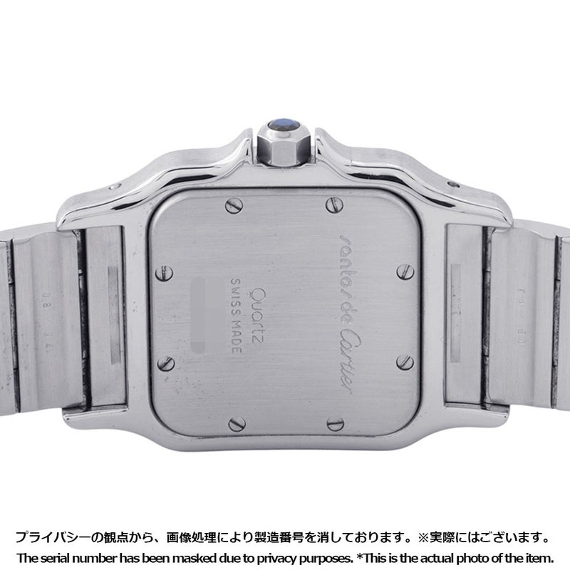 カルティエ サントスガルベ LM W20011C4 Cartier 腕時計 アイボリー文字盤