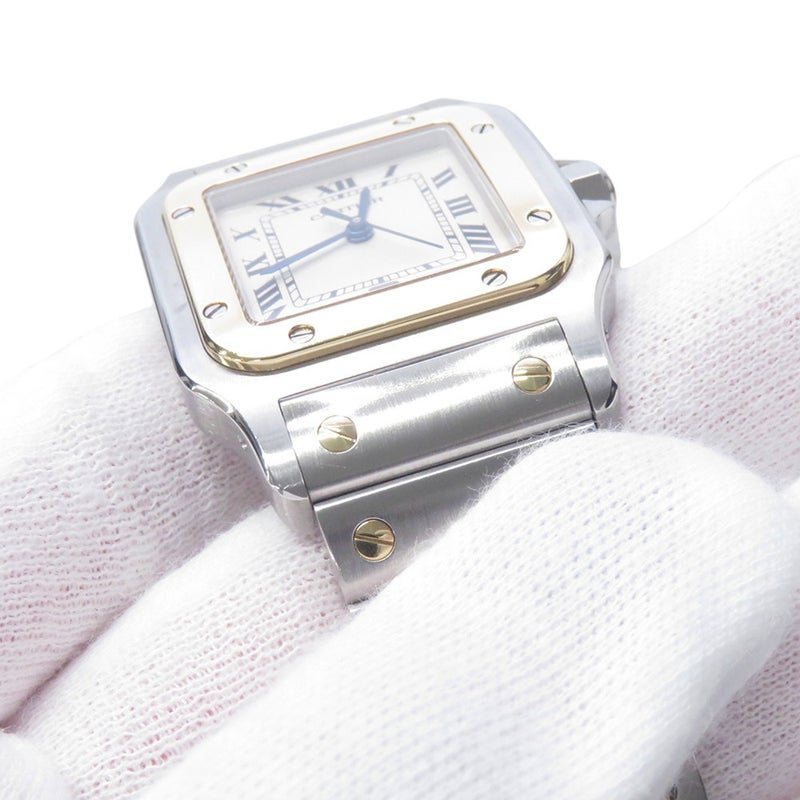 カルティエ サントスガルベ LM W20011C4 Cartier 腕時計 アイボリー文字盤