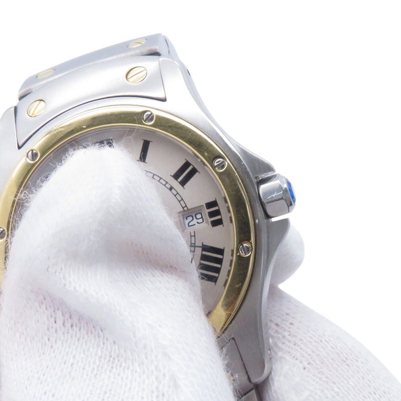 カルティエ サントスロンド MM W20037R3 Cartier 腕時計 アイボリー文字盤