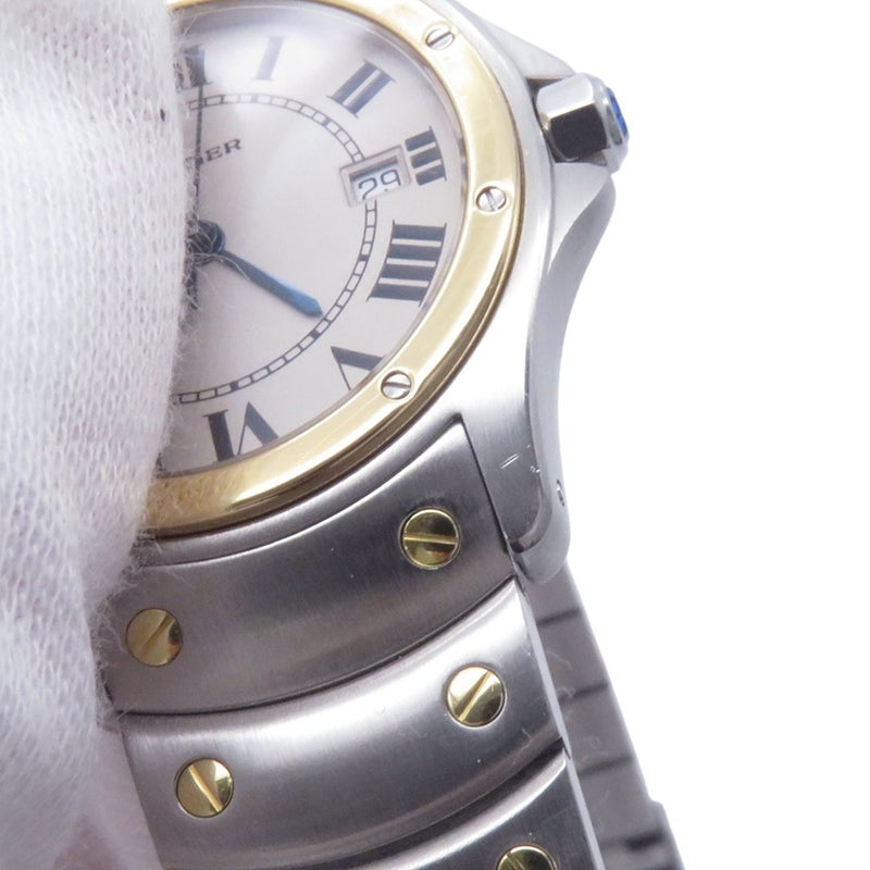 カルティエ サントスロンド MM W20037R3 Cartier 腕時計 アイボリー文字盤