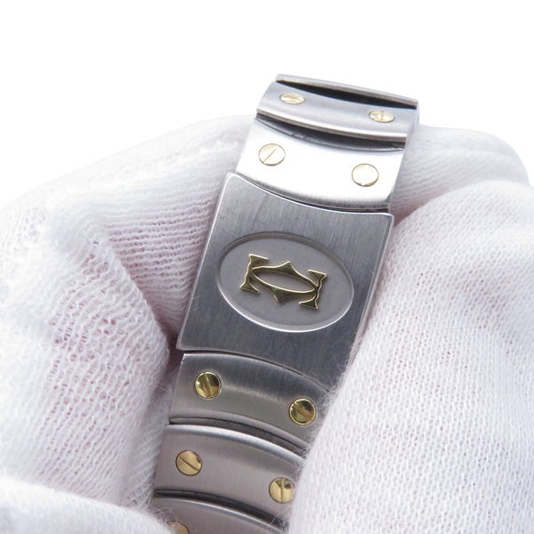 カルティエ サントスロンド MM W20037R3 Cartier 腕時計 アイボリー文字盤