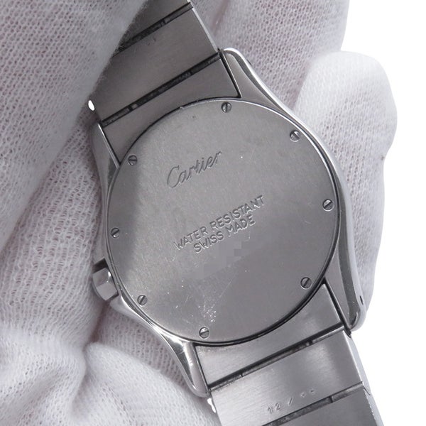 カルティエ サントスロンド MM W20037R3 Cartier 腕時計 アイボリー文字盤