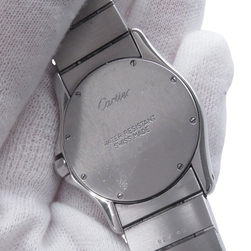 カルティエ サントスロンド MM W20037R3 Cartier 腕時計 アイボリー文字盤