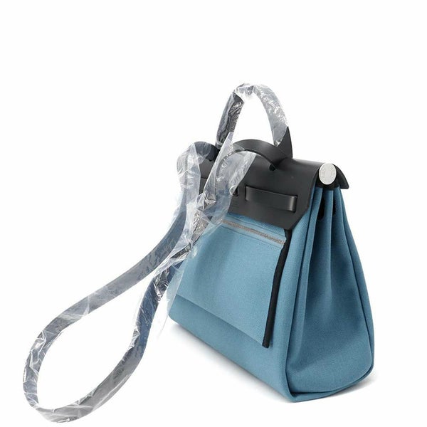 エルメス エールバッグジップPM ブラック/ニューブルージーン/シルバー金具 トワルオフィシエ/ヴァッシュハンター W刻印