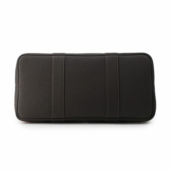 エルメス ガーデンパーティPM タータン・スクエア エクリュ/エベンヌ/シルバー金具 トワルアッシュ/ネゴンダ W刻印