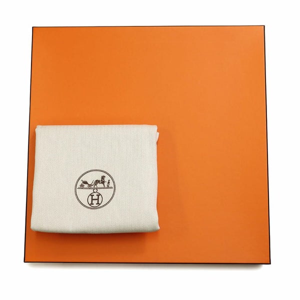 エルメス ガーデンパーティPM タータン・スクエア エクリュ/エベンヌ/シルバー金具 トワルアッシュ/ネゴンダ W刻印