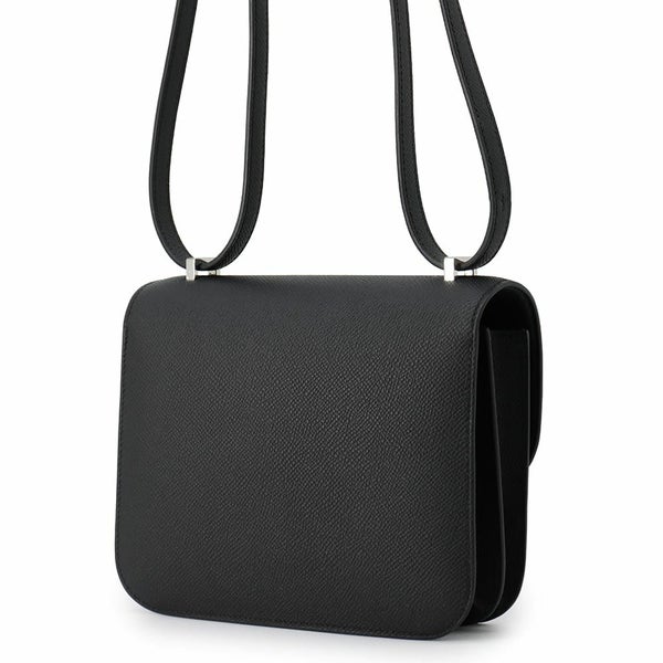 エルメス ミニ コンスタンス3 ミロワール ブラック/シルバー金具 エプソン W刻印 黒