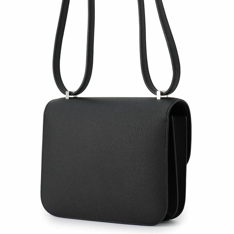 エルメス ミニ コンスタンス3 ミロワール ブラック/シルバー金具 エプソン W刻印 黒