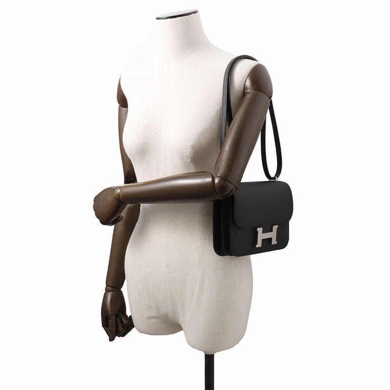 エルメス ミニ コンスタンス3 ミロワール ブラック/シルバー金具 エプソン W刻印 黒