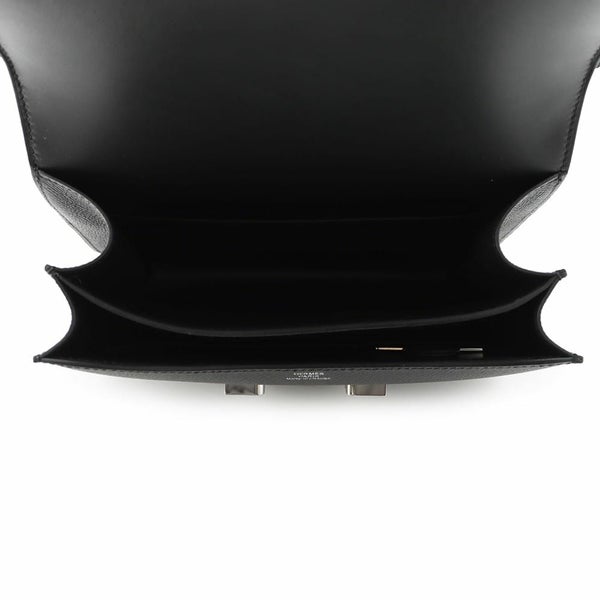 エルメス ミニ コンスタンス3 ミロワール ブラック/シルバー金具 エプソン W刻印 黒