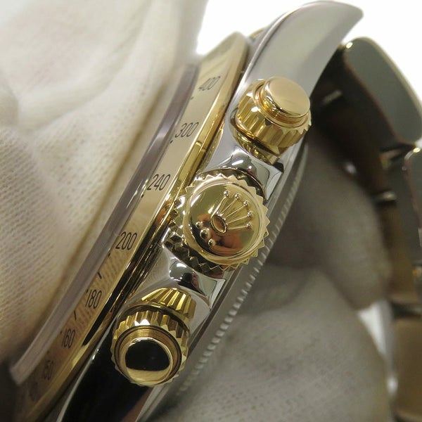 ロレックス コスモグラフ デイトナ K18YG/SS N番 16523G シャンパン文字盤 8Pダイヤ