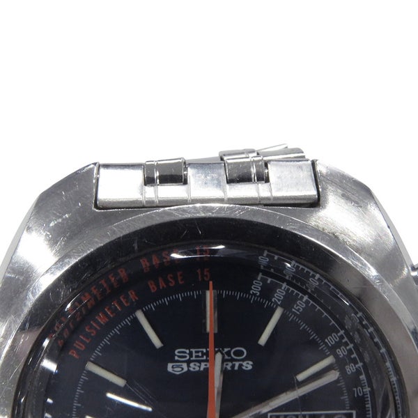 セイコー 5スポーツ スピードタイマー 7017-8000 SEIKO 腕時計 ネイビー文字盤 ヴィンテージ