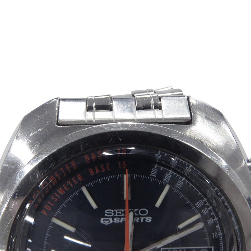セイコー 5スポーツ スピードタイマー 7017-8000 SEIKO 腕時計 ネイビー文字盤 ヴィンテージ