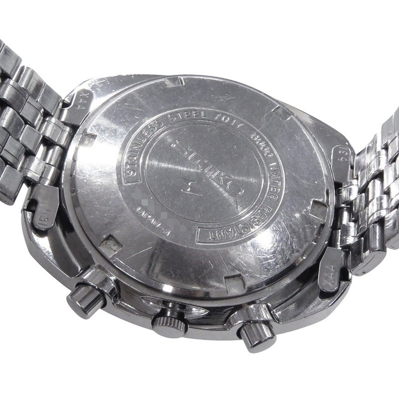 セイコー 5スポーツ スピードタイマー 7017-8000 SEIKO 腕時計 ネイビー文字盤 ヴィンテージ