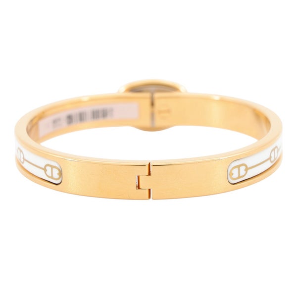 エルメス ブレスレット シェーヌダンクル ミニクリック PM ホワイト/ゴールド金具 HERMES アクセサリー 白