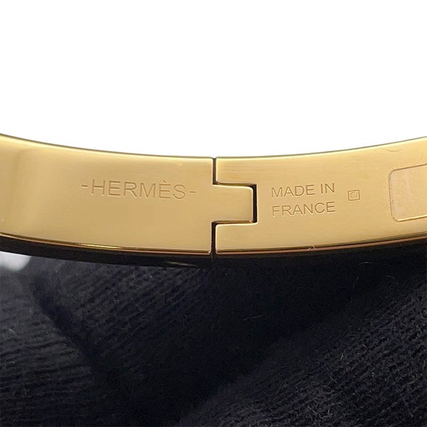 エルメス ブレスレット シェーヌダンクル ミニクリック PM ホワイト/ゴールド金具 HERMES アクセサリー 白