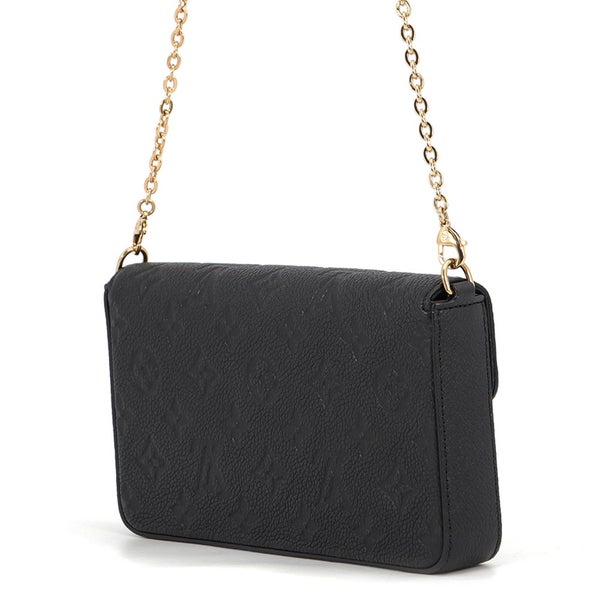 ルイヴィトン チェーンウォレット モノグラム・アンプラント ポシェット・フェリシー M82477 LOUIS VUITTON ブラック 黒