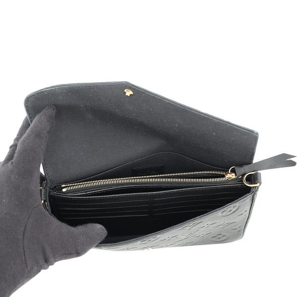 ルイヴィトン チェーンウォレット モノグラム・アンプラント ポシェット・フェリシー M82477 LOUIS VUITTON ブラック 黒