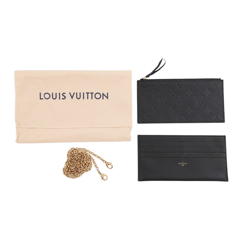ルイヴィトン チェーンウォレット モノグラム・アンプラント ポシェット・フェリシー M82477 LOUIS VUITTON ブラック 黒