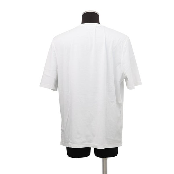 エルメス Tシャツ カドリージュ コットン メンズサイズＬ HERMES 半袖 白