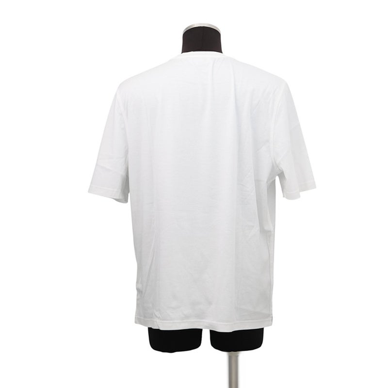 エルメス Tシャツ カドリージュ コットン メンズサイズＬ HERMES 半袖 白