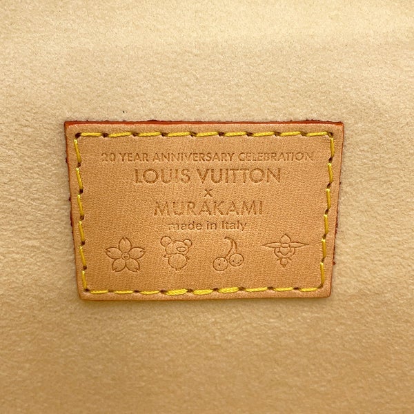 ルイヴィトン ハンドバッグ モノグラム・マルチカラー LV×TM ヴァニティ・チェーン ポーチ M13662 村上隆 白