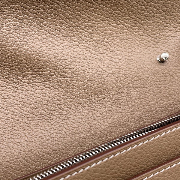 エルメス 長財布 コンスタンス トゥーゴー ロング エトゥープ/シルバー金具 エバーカラー K刻印 財布