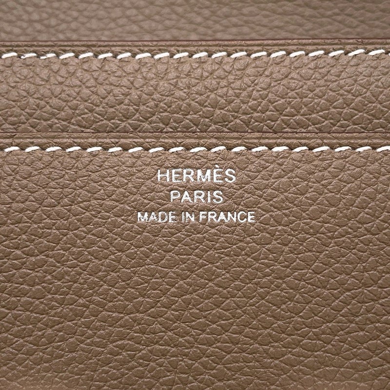 エルメス 長財布 コンスタンス トゥーゴー ロング エトゥープ/シルバー金具 エバーカラー K刻印 財布