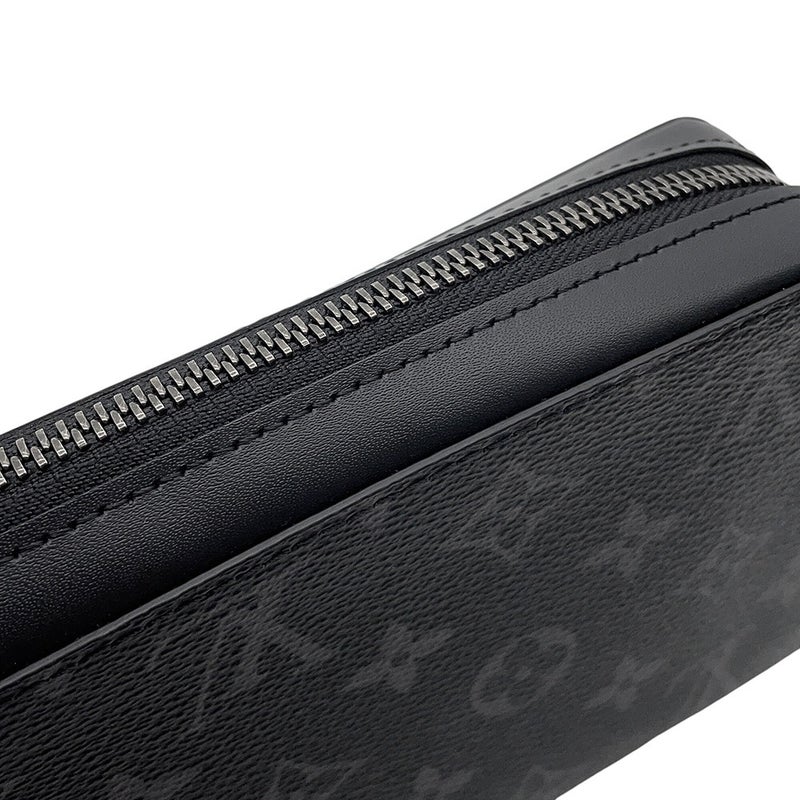 ルイヴィトン 長財布 モノグラム・エクリプス ジッピーXL M61698 LOUIS VUITTON 財布 メンズ 黒 ブラック 新型金具