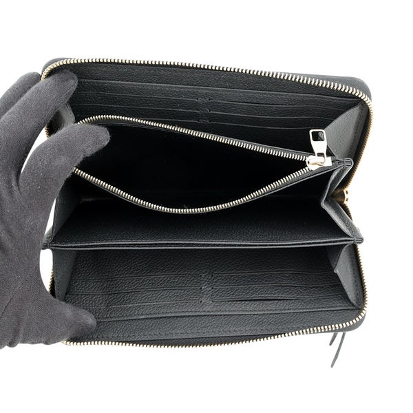ルイヴィトン 長財布 モノグラム・アンプラント ジッピー・ウォレット M61864 LOUIS VUITTON 財布 黒 ブラック