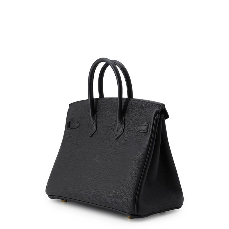エルメス バーキン25 ブラック/ゴールド金具 トゴ G刻印 HERMES Birkin ハンドバッグ 黒