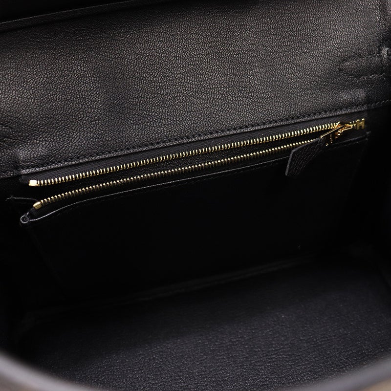 エルメス バーキン25 ブラック/ゴールド金具 トゴ G刻印 HERMES Birkin ハンドバッグ 黒