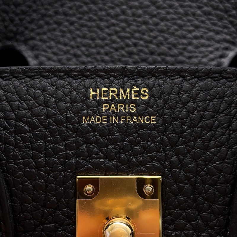 エルメス バーキン25 ブラック/ゴールド金具 トゴ G刻印 HERMES Birkin ハンドバッグ 黒
