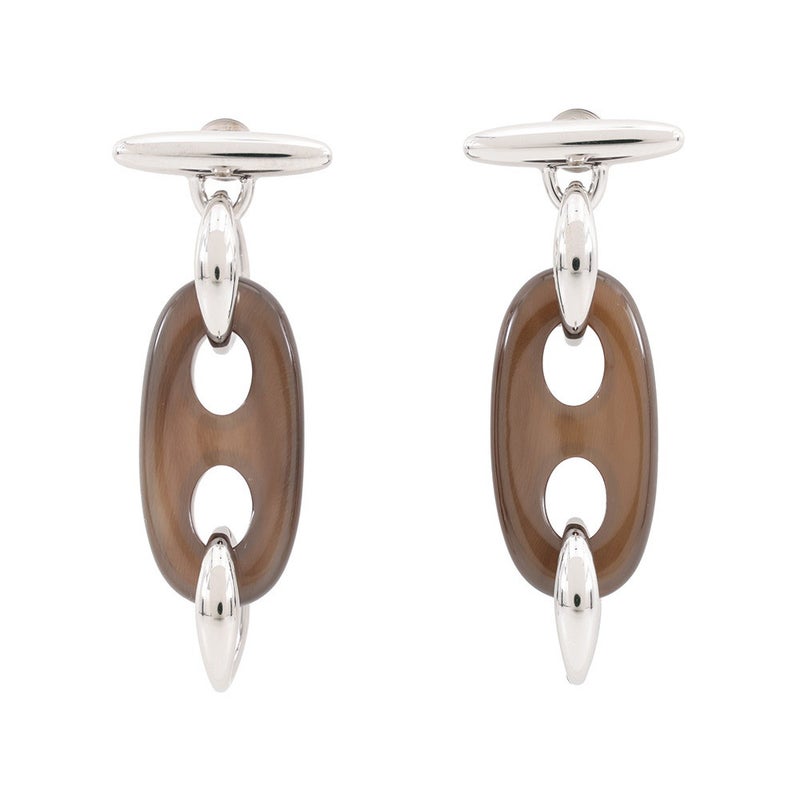 エルメス ピアス リヴァージュPM バッファローホーン/メタル HERMES アクセサリー