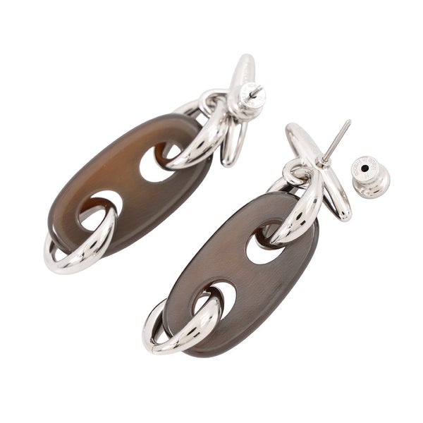 エルメス ピアス リヴァージュPM バッファローホーン/メタル HERMES アクセサリー
