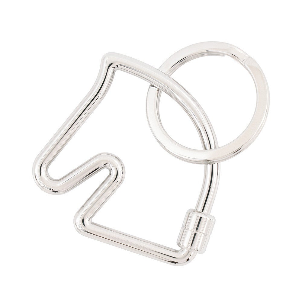 エルメス キーホルダー シュバル Cheval シルバー金具 HERMES