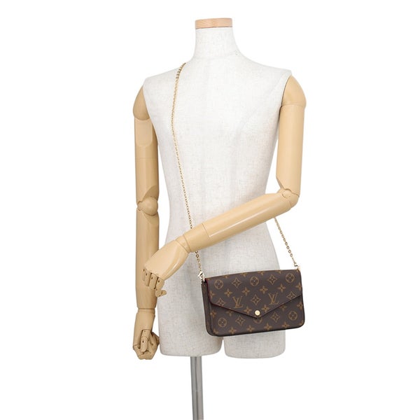 ルイヴィトン チェーンウォレット モノグラム ポシェット・フェリシー M81896 LOUIS VUITTON ショルダーバッグ