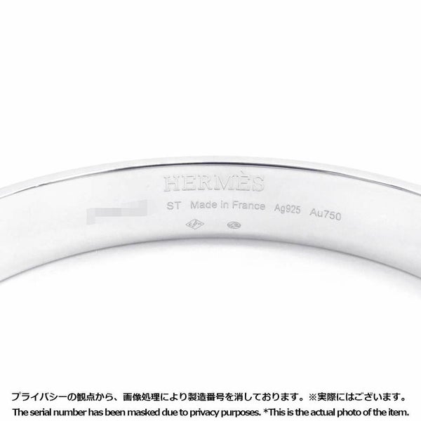 エルメス ブレスレット エルメス・クルー・ドゥ・H ジョンク 2クルー SV925シルバー K18PG サイズST