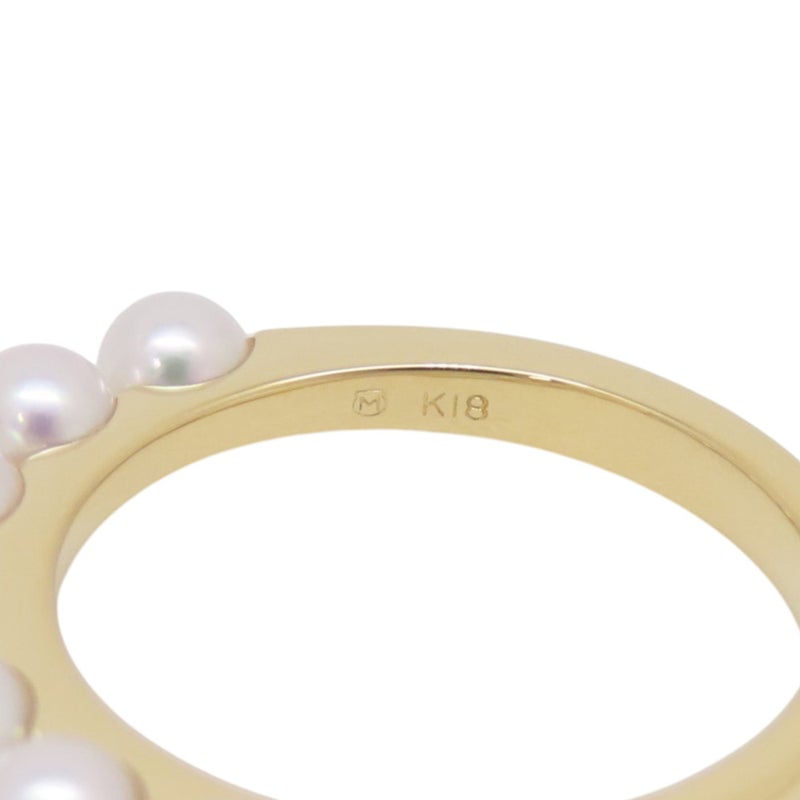 ミキモト リング あやこ真珠 パール K18YGイエローゴールド サイズ約9号 PR-1426DK MIKIMOTO ベビーパール 指輪