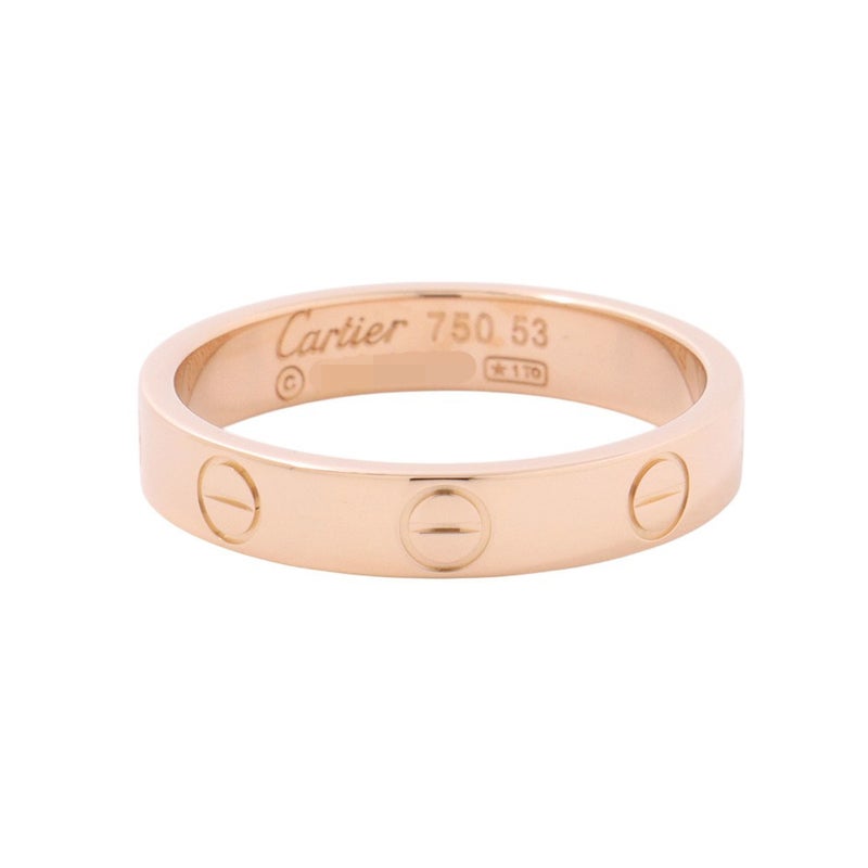 カルティエ リング ミニ ラブリング K18PGピンクゴールド スモールモデル SM リングサイズ53 B4085200 Cartier 指輪