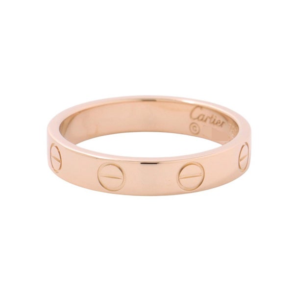 カルティエ リング ミニ ラブリング K18PGピンクゴールド スモールモデル SM リングサイズ53 B4085200 Cartier 指輪