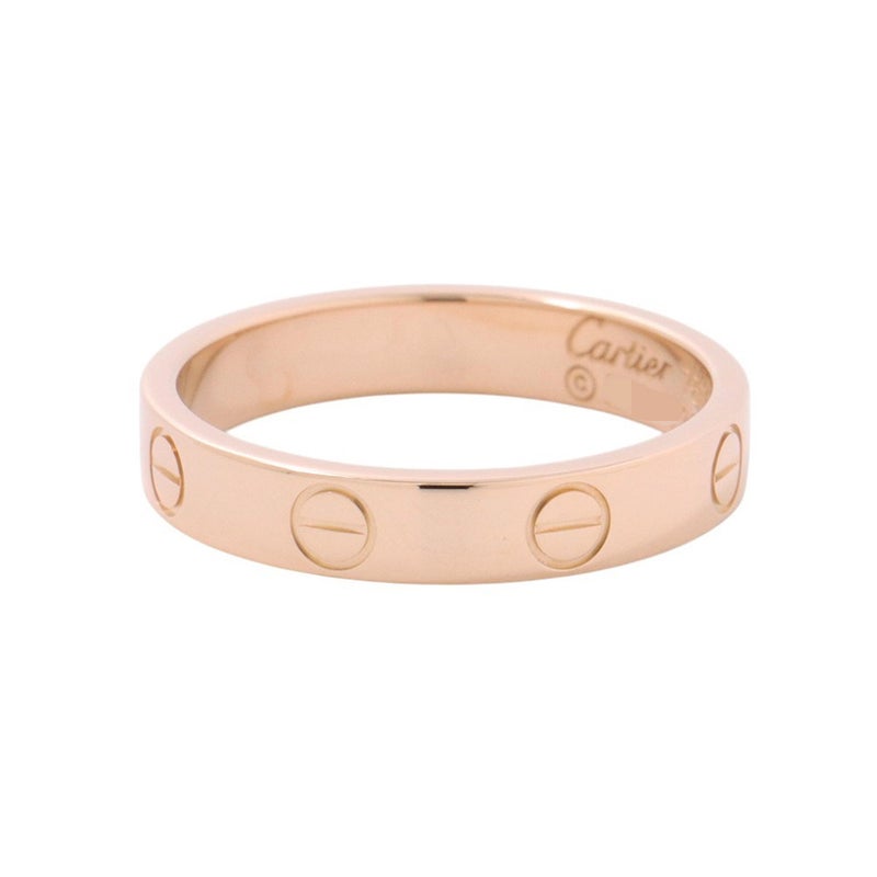 カルティエ リング ミニ ラブリング K18PGピンクゴールド スモールモデル SM リングサイズ53 B4085200 Cartier 指輪