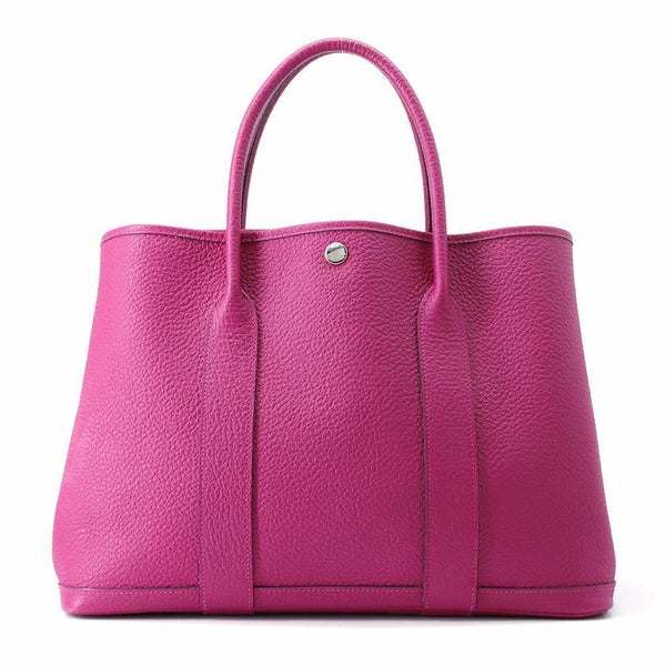 エルメス トートバッグ ガーデンパーティPM ローズパープル/シルバー金具 カントリー D刻印