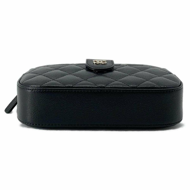 シャネル チェーンショルダーバッグ マトラッセ ココマーク キャビアスキン AP3998 CHANEL 黒