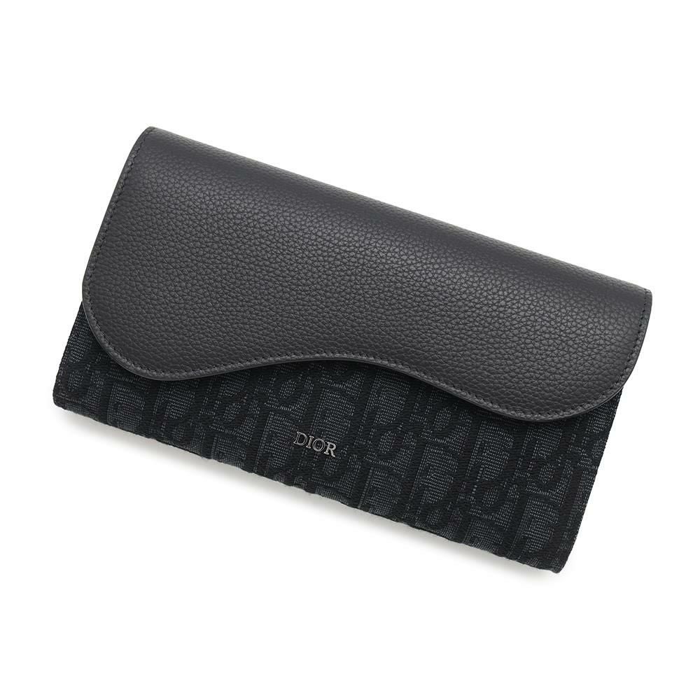 クリスチャンディオール 長財布 トロッター ブラック ラウンド Dior 財布黒 Christian Dior（クリスチャン・ディオール） Dior LONG ZIPPED WALLET