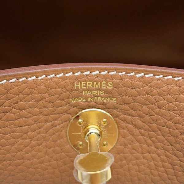 エルメス ハンドバッグ リンディ ミニ ゴールド/ゴールド金具 トリヨンクレマンス K刻印 HERMES 2wayショルダー