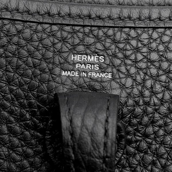 エルメス エブリンTPM アマゾンサングル コルダージュ ブラック/グリミスティ/シルバー金具 トリヨンクレマンス K刻印 黒